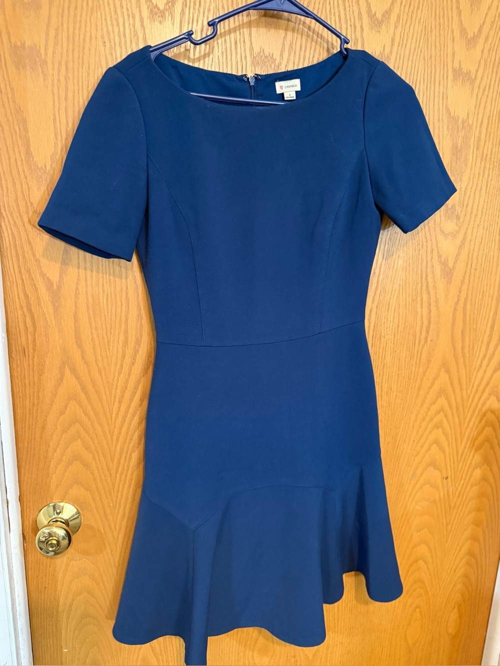 Daniel Cremieux Navy Short-Sleeve Fit & Flare Mini Dress